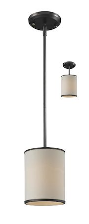 Z-Lite Cameo 1 Light Convertible Pendant 165-6