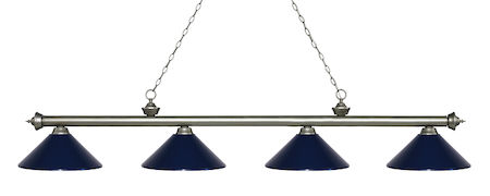 Z-Lite Riviera 4 Light Island/Billiard Light 200-4AS-MNB