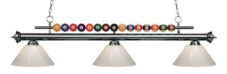 Z-Lite Shark 3 Light Billiard Light 170GM-PWH