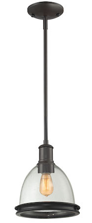Z-Lite Mason 1 Light Mini Pendant 716MP-BRZ
