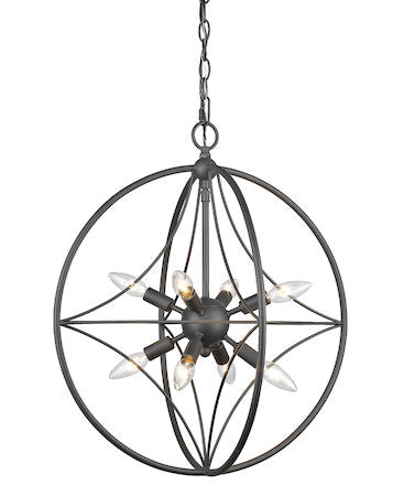 Z-Lite Cortez 8 Light Pendant 452-20BRZ