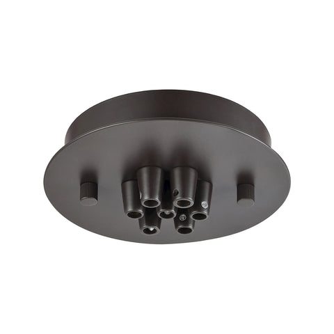 Illuminaire Accessories 7 Light Small Round Canopy In Oil Rubbed Bronze