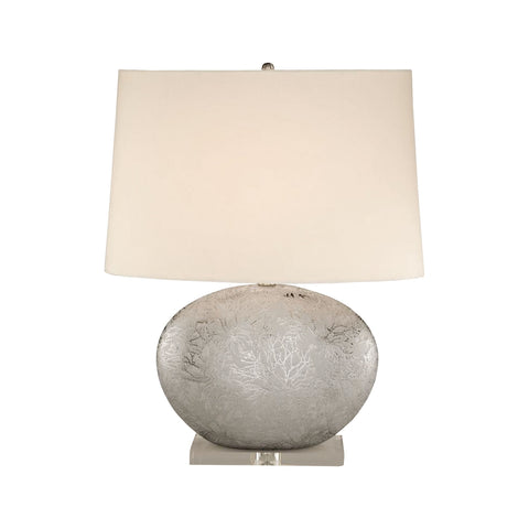 Platinum Oval Ceramic Table Lamp