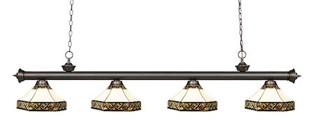 Z-Lite Riviera 4 Light Billiard Light 200-4OB-Z16-30