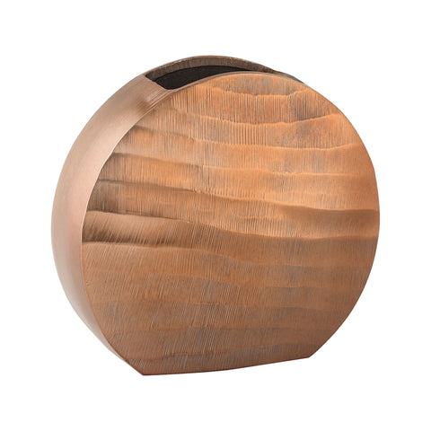 Faux Bois Oval Vase