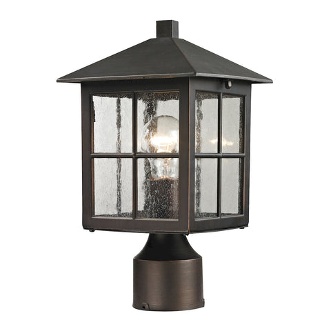 Shaker Heights 1 Light Outdoor Post Lamp In Hazelnut Bronze