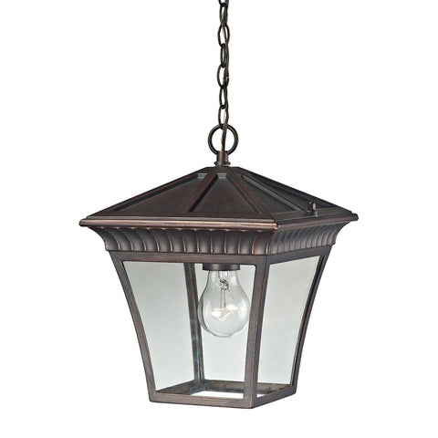 Ridgewood 1 Light Outdoor Pendant In Hazelnut Bronze
