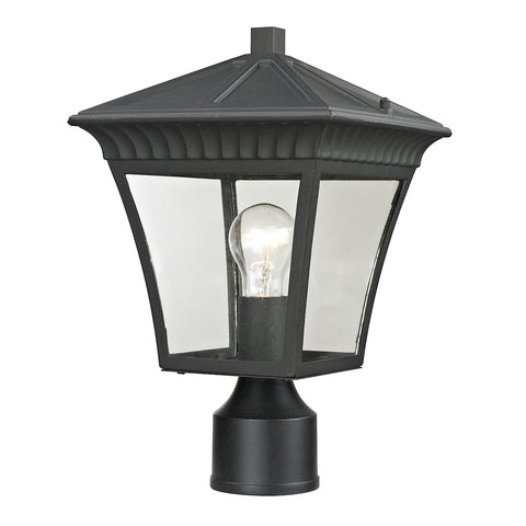 Ridgewood 1 Light Outdoor Post Lamp In Matte Textured Black