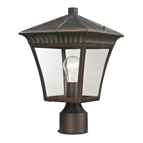 Ridgewood 1 Light Outdoor Post Lamp In Hazelnut Bronze