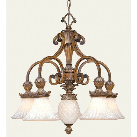 Livex Lighting Savannah 6 Light Venetian Patina Chandelier
