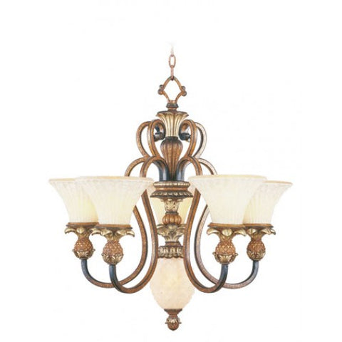 Livex Lighting Savannah 5 Light Venetian Patina Chandelier