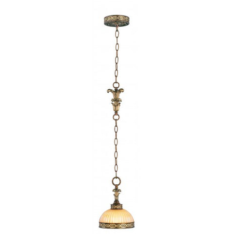 Livex Lighting Seville 1 Light PBZ Mini Pendant