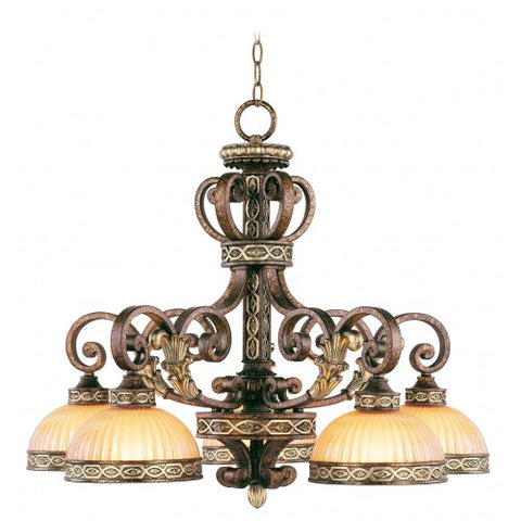 Livex Lighting Seville 5 Light PBZ Chandelier
