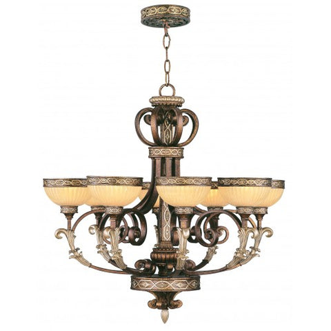 Livex Lighting Seville 8 Light PBZ Chandelier
