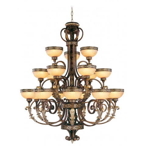 Livex Lighting Seville 18 Light PBZ Chandelier