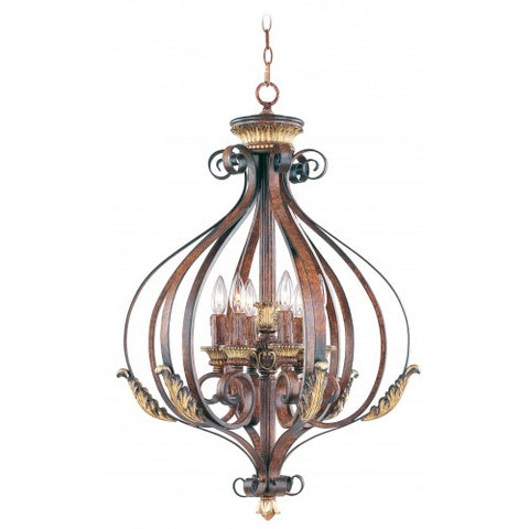 Livex Lighting Villa Verona 6 Light VBZ Foyer