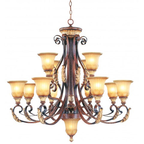 Livex Lighting Villa Verona 12 Light VBZ Chandelier