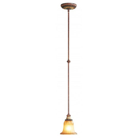 Livex Lighting Villa Verona 1 Light VBZ Mini Pendant