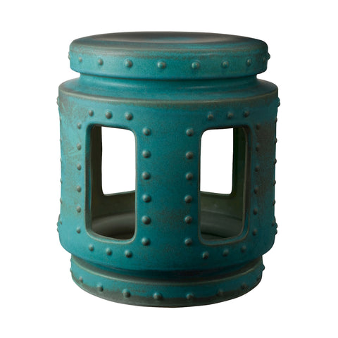 Throne Stool In Copper Patina