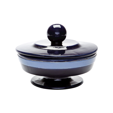 Navy And Denim Polar Vase - Small