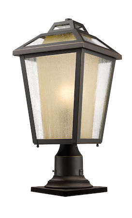 Z-Lite Memphis Outdoor 1 Light Outdoor Pier Mount Light 532PHMR-533PM-ORB