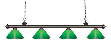 Z-Lite Riviera 4 Light Billiard Light 200-4OB-GCG14