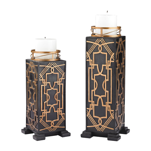 Gatsby Candle Holders - Set of 2