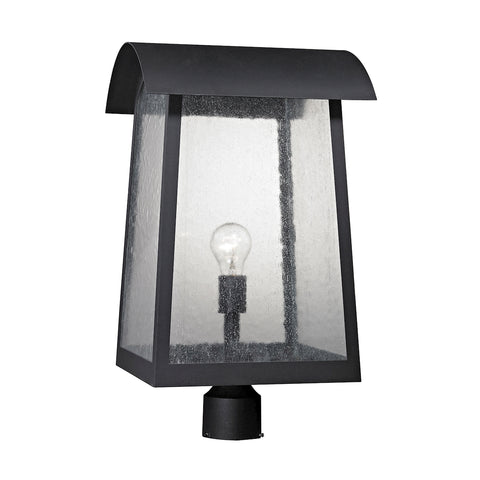 Prince Street 1 Light Outdoor Post Lamp In Matte Black