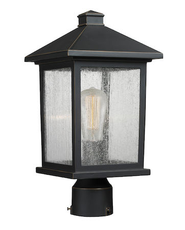 Z-Lite Portland 1 Light Post Mount Light 531PHMR-ORB