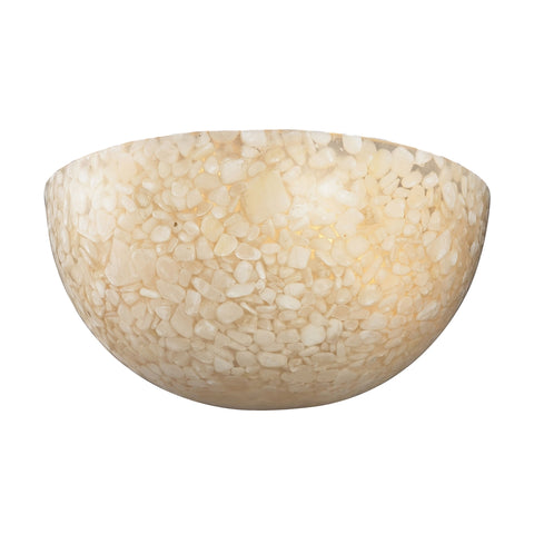 Stonybrook 2 Light Vanity In Satin Nickel And Pearl Stone Glass