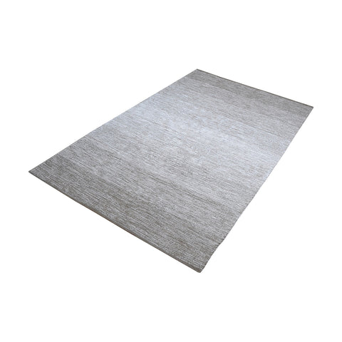 Delight Handmade Cotton Rug In Grey - 3ft x 5ft