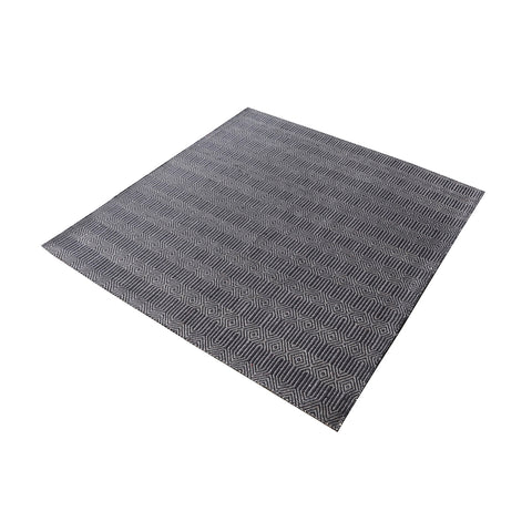 Ronal Handwoven Cotton Flatweave In Charcoal - 6-Inch Square