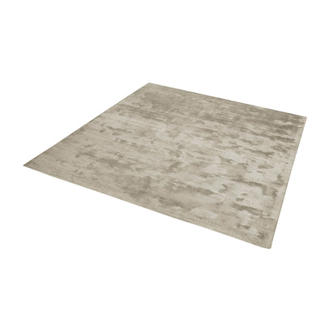 Auram Handwoven Viscose Rug In Stone - 16-Inch Square