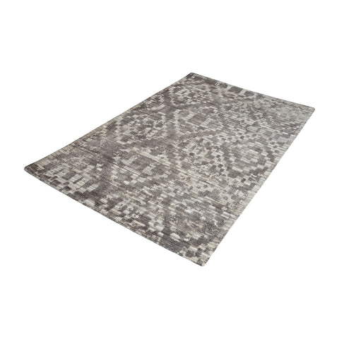 Darcie Handtufted Wool Distressed Printed Rug - 5ft x 8ft