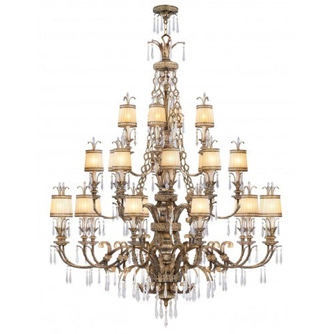 Livex Lighting La Bella 24 Light Vintage Gold Leaf Chandelier