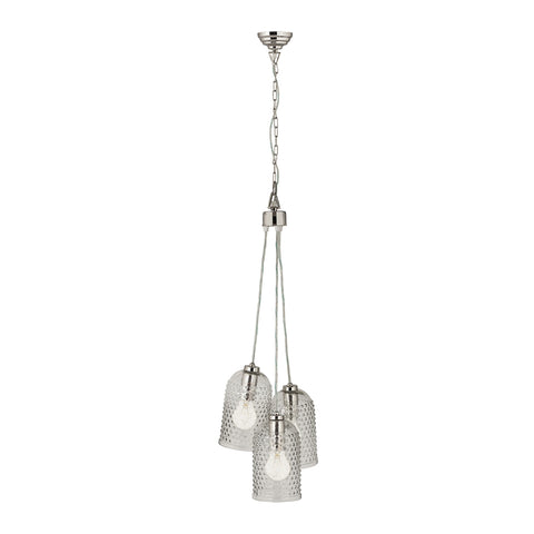 Hammered Glass Pendant Cluster