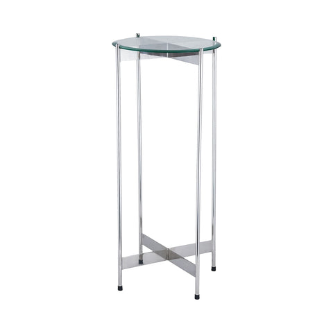 1 Wall Street Chrome Accent Table