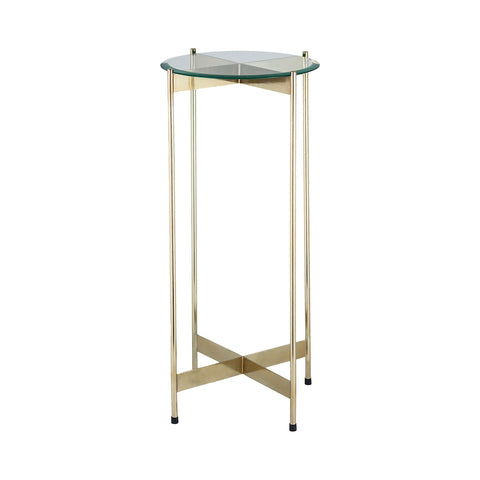 1 Wall Street Gold Accent Table