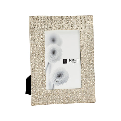 Ripple Texture 4x6 Photo Frame In Silver