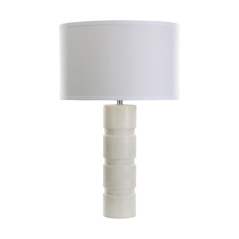 Round Stacked Marble Table Lamp