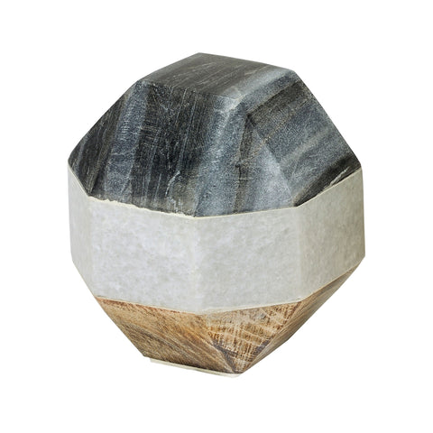 Marble And Wood Dodecahedron