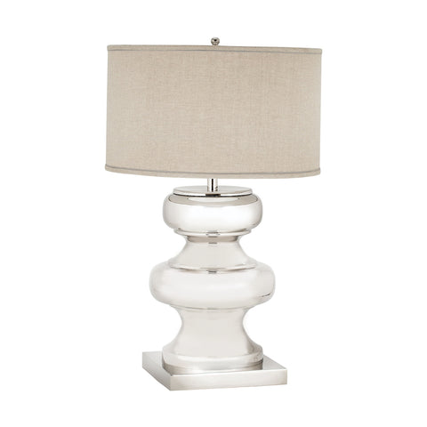 Massive Turned Brass Table Lamp