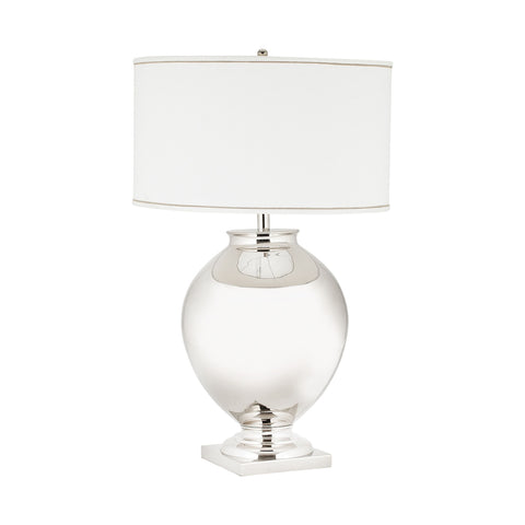 Massive Brass Globe Table Lamp
