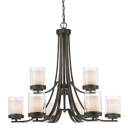 Z-Lite Willow 9 Light Chandelier 426-9-OB