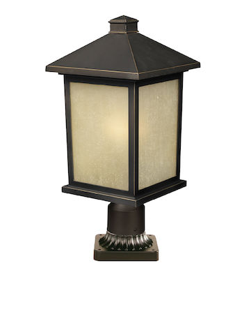 Z-Lite Holbrook 1 Light Outdoor Post Mount Light 507PHB-ORB-PM