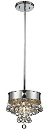 Z-Lite Iluva 1 Light Mini Pendant 612MP-CH