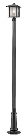 Z-Lite Aspen 1 Light Outdoor 554PHB-557P-BK