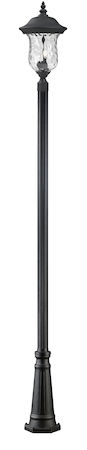 Z-Lite Armstrong Outdoor Post Light 533PHB-519P-BK