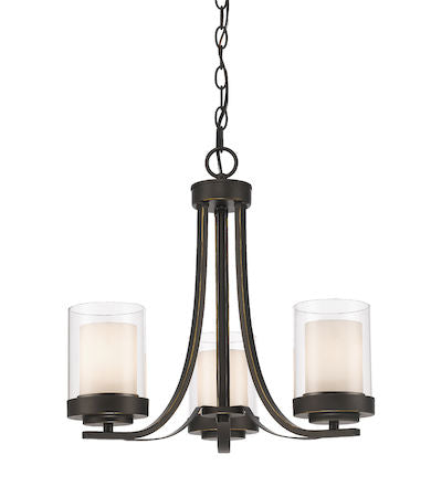 Z-Lite Willow 3 Light Chandelier 426-3C-OB