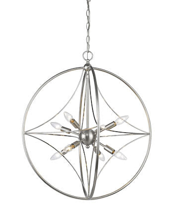 Z-Lite Cortez 8 Light Pendant 452-24BN